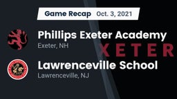 Recap: Phillips Exeter Academy  vs. Lawrenceville School 2021