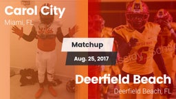 Matchup: Carol City vs. Deerfield Beach  2017