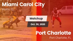 Matchup: Carol City vs. Port Charlotte  2020