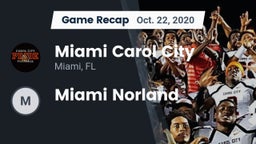 Recap: Miami Carol City  vs. Miami Norland 2020