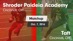 Matchup: Shroder Paideia Acad vs. Taft  2016