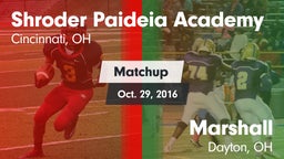 Matchup: Shroder Paideia Acad vs. Marshall  2016