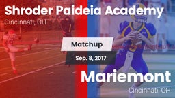 Matchup: Shroder Paideia Acad vs. Mariemont  2017