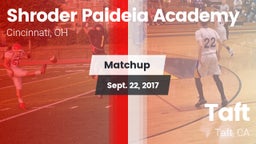 Matchup: Shroder Paideia Acad vs. Taft  2017