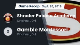 Recap: Shroder Paideia Academy  vs. Gamble Montessori  2019