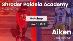 Matchup: Shroder Paideia Acad vs. Aiken  2020