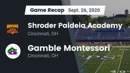 Recap: Shroder Paideia Academy  vs. Gamble Montessori  2020