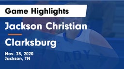 Jackson Christian  vs Clarksburg Game Highlights - Nov. 28, 2020