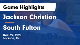 Jackson Christian  vs South Fulton  Game Highlights - Dec. 22, 2020
