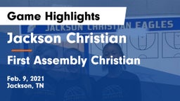Jackson Christian  vs First Assembly Christian  Game Highlights - Feb. 9, 2021
