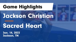 Jackson Christian  vs Sacred Heart Game Highlights - Jan. 14, 2022