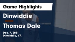 Dinwiddie  vs Thomas Dale Game Highlights - Dec. 7, 2021