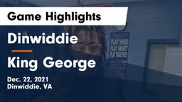 Dinwiddie  vs King George  Game Highlights - Dec. 22, 2021
