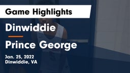 Dinwiddie  vs Prince George  Game Highlights - Jan. 25, 2022