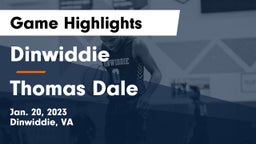 Dinwiddie  vs Thomas Dale Game Highlights - Jan. 20, 2023