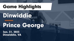Dinwiddie  vs Prince George  Game Highlights - Jan. 31, 2023