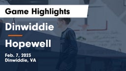 Dinwiddie  vs Hopewell  Game Highlights - Feb. 7, 2023