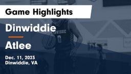 Dinwiddie  vs Atlee  Game Highlights - Dec. 11, 2023