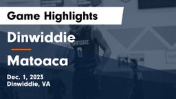Dinwiddie  vs Matoaca  Game Highlights - Dec. 1, 2023