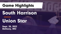 South Harrison  vs Union Star Game Highlights - Sept. 20, 2022