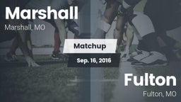 Matchup: Marshall vs. Fulton  2016