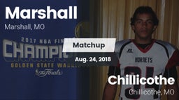 Matchup: Marshall vs. Chillicothe  2018