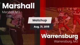 Matchup: Marshall vs. Warrensburg  2018