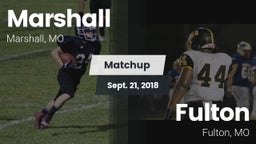Matchup: Marshall vs. Fulton  2018