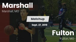 Matchup: Marshall vs. Fulton  2019