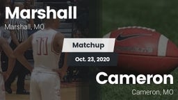 Matchup: Marshall vs. Cameron  2020