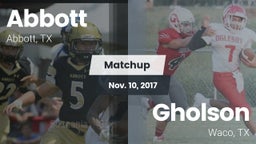 Matchup: Abbott vs. Gholson  2017