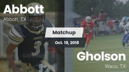 Matchup: Abbott vs. Gholson  2018