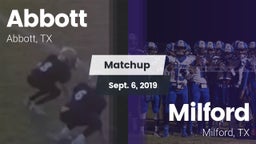 Matchup: Abbott vs. Milford  2019
