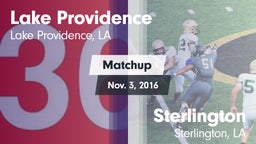 Matchup: Lake Providence vs. Sterlington  2016