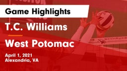 T.C. Williams vs West Potomac  Game Highlights - April 1, 2021
