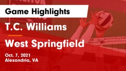 T.C. Williams vs West Springfield Game Highlights - Oct. 7, 2021