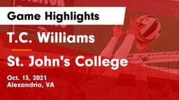 T.C. Williams vs St. John's College  Game Highlights - Oct. 13, 2021