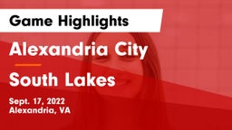 Alexandria City  vs South Lakes  Game Highlights - Sept. 17, 2022