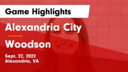 Alexandria City  vs Woodson  Game Highlights - Sept. 22, 2022