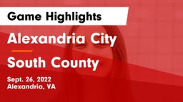 Alexandria City  vs South County  Game Highlights - Sept. 26, 2022