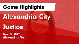 Alexandria City  vs Justice  Game Highlights - Nov. 3, 2022