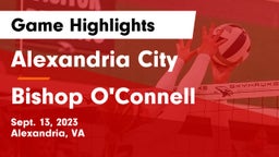 Alexandria City  vs Bishop O'Connell  Game Highlights - Sept. 13, 2023