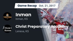 Recap: Inman  vs. Christ Preparatory Academy 2017