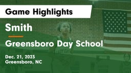 Smith  vs Greensboro Day School Game Highlights - Dec. 21, 2023