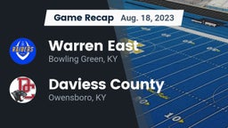 Recap: Warren East  vs. Daviess County  2023
