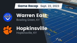 Recap: Warren East  vs. Hopkinsville  2023