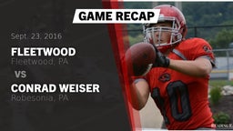 Recap: Fleetwood  vs. Conrad Weiser  2016