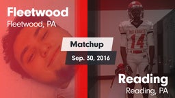 Matchup: Fleetwood vs. Reading  2016