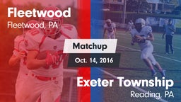 Matchup: Fleetwood vs. Exeter Township  2016