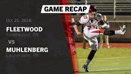 Recap: Fleetwood  vs. Muhlenberg  2016